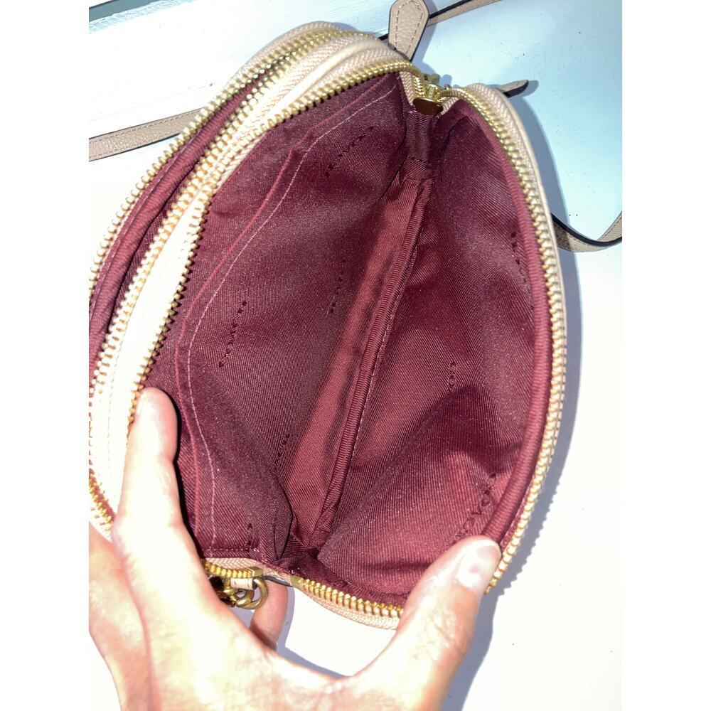 COACH SADIE 38931 PINK-NUDE LEATHER CROSSBODY, WRISTLET BAG - Picture 15 of 16